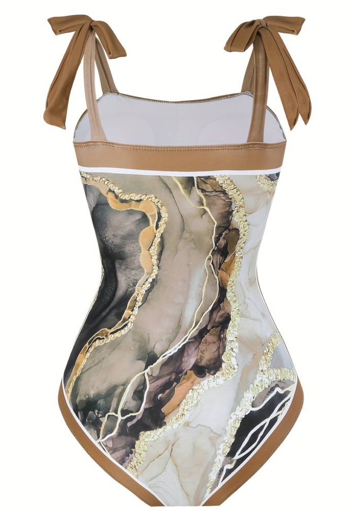 Brown Marble SwimSuit